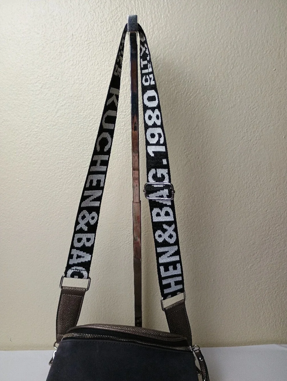 Kuchen & Bag Black and Brown Men's  Sling Bag Metallic - Unisex